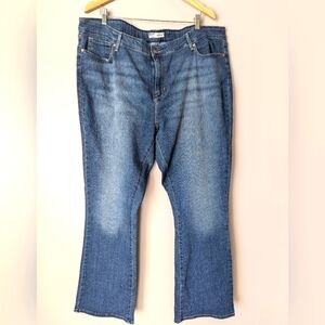 Signature Levis Strauss Gold Womens Mid Rise Bootcut Stretch Blue Jeans Size 26L